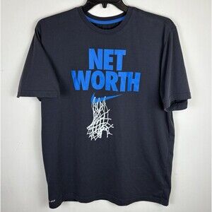 Men’s Nike Graphic T-Shirt / Grey / Blue / Size XL